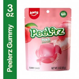AMOS PEELERZ PEACH persikų skonio guminukai 65 g